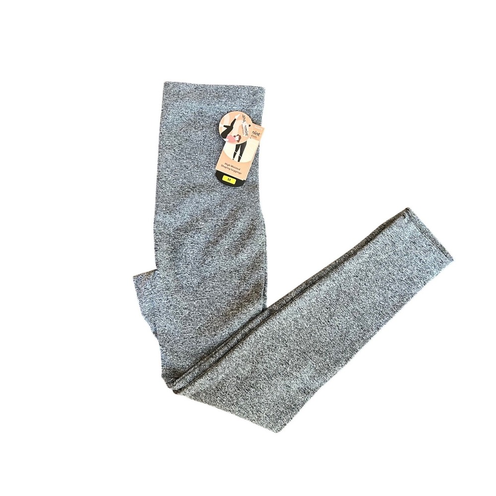 Shapermint Essentials High Waisted Shaping Leggings Gray Heather Size M #42075‎